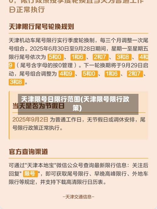 天津限号日限行范围(天津限号限行政策)