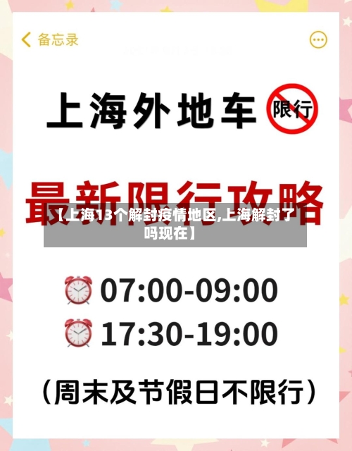 【上海13个解封疫情地区,上海解封了吗现在】