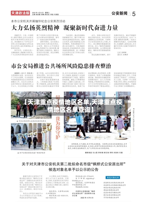 【天津重点疫情地区名单,天津重点疫情地区名单查询】