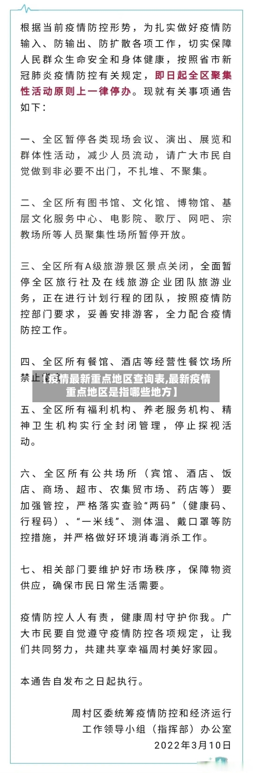 【疫情最新重点地区查询表,最新疫情重点地区是指哪些地方】