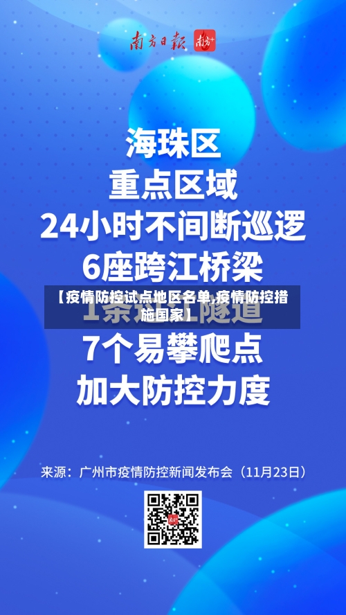 【疫情防控试点地区名单,疫情防控措施国家】