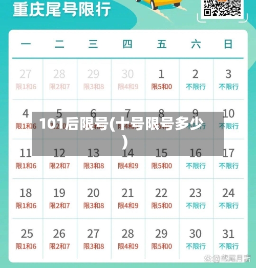 101后限号(十号限号多少)