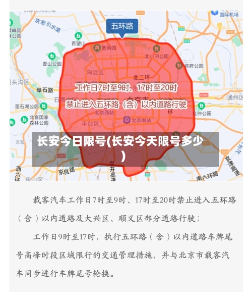 长安今日限号(长安今天限号多少)-第1张图片