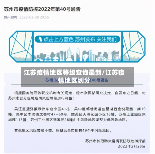 江苏疫情地区等级查询最新/江苏疫情地区划分