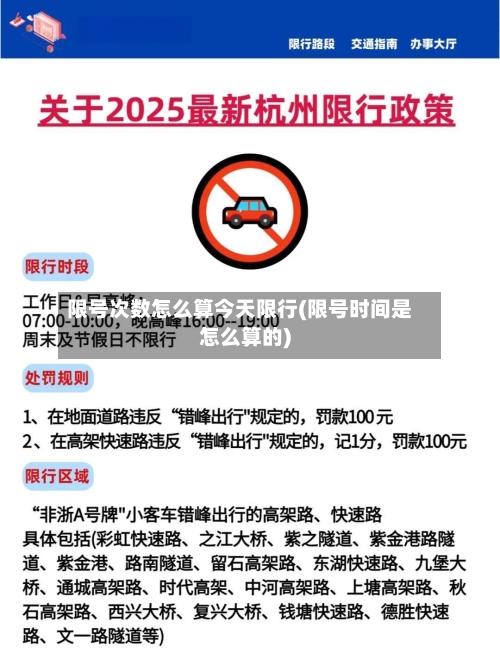 限号次数怎么算今天限行(限号时间是怎么算的)