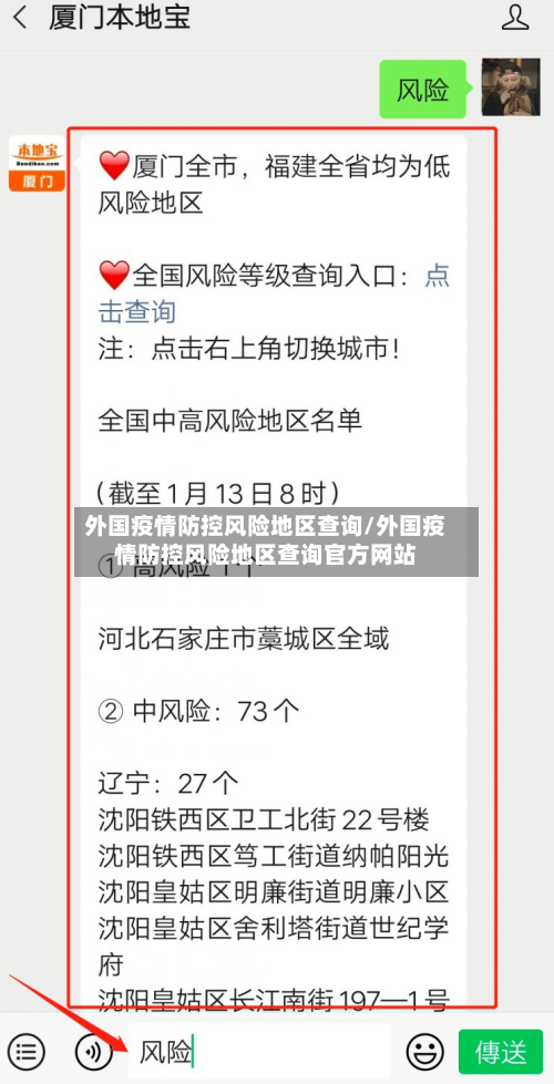 外国疫情防控风险地区查询/外国疫情防控风险地区查询官方网站