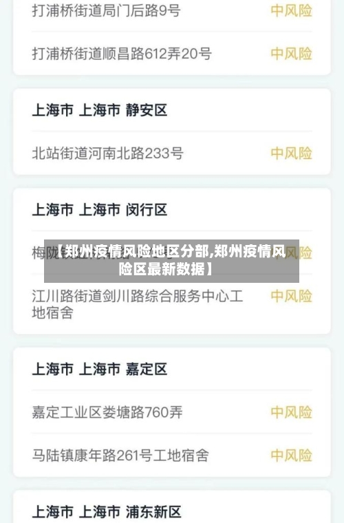 【郑州疫情风险地区分部,郑州疫情风险区最新数据】