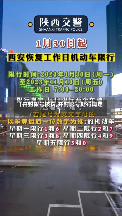 【开封限号被罚,开封限号处罚规定】