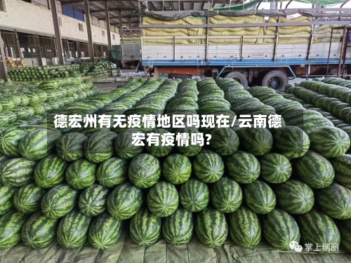 德宏州有无疫情地区吗现在/云南德宏有疫情吗?
