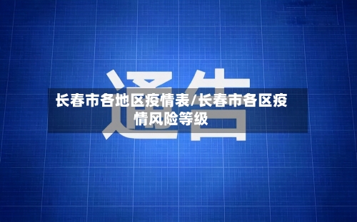 长春市各地区疫情表/长春市各区疫情风险等级